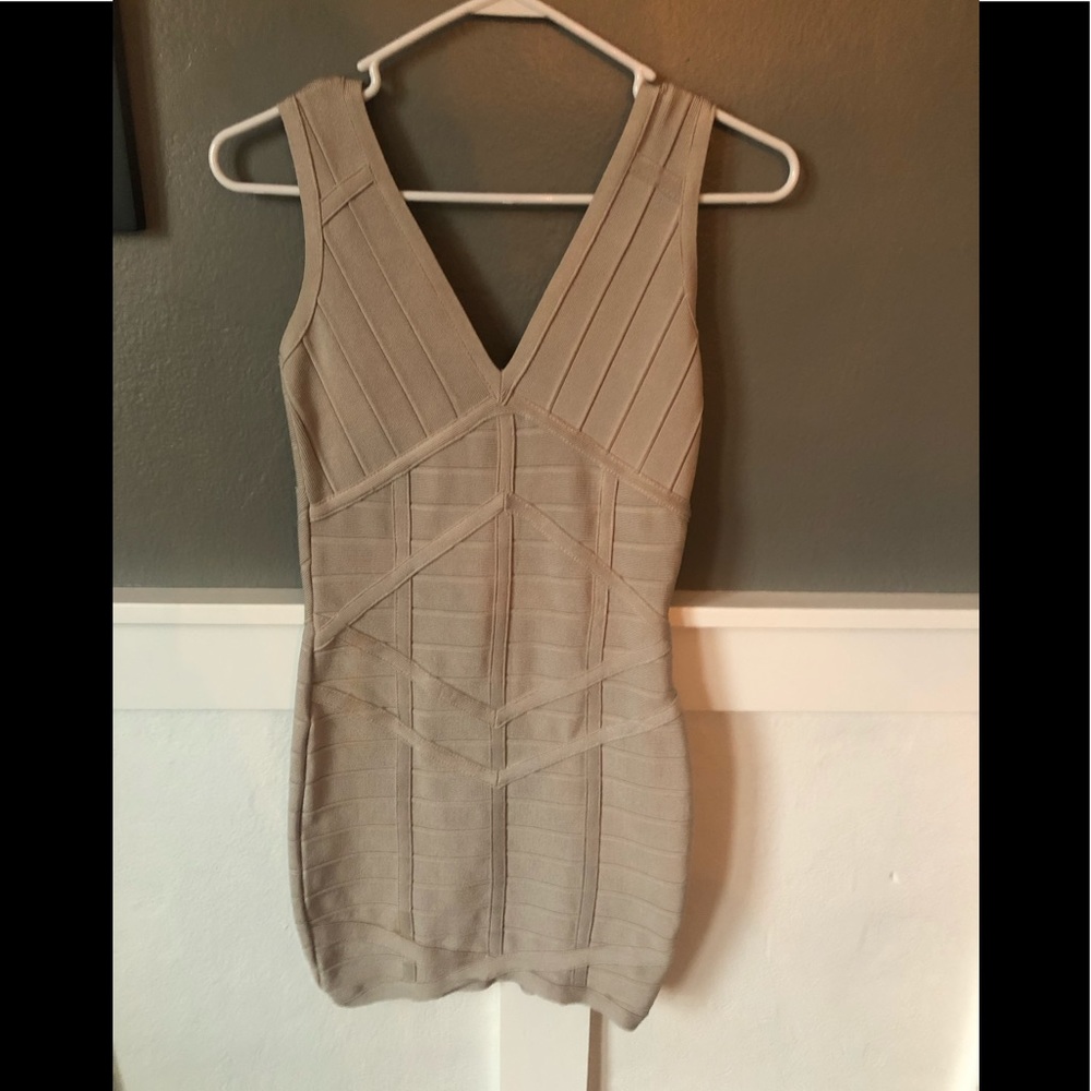 Bandage tan Venus dress